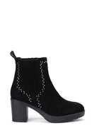 Women's Suede Heeled Boots | Derimod Women's Suede Heeled Boots | Derimod