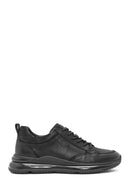 Men's Black Lace-Up Nubuck Leather Sneakers | Derimod Men's Black Lace-Up Nubuck Leather Sneakers | Derimod