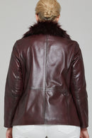 Samantha Women's Leather Jacket | Derimod Samantha Women's Leather Jacket | Derimod