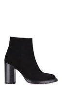 High Heeled Women's Suede Boots | Derimod High Heeled Women's Suede Boots | Derimod