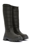 Women's Khaki Thick Soled Casual Boots | Derimod Women's Khaki Thick Soled Casual Boots | Derimod
