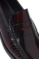 Men's Burgundy Leather Classic Loafer | Derimod Men's Burgundy Leather Classic Loafer | Derimod