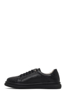 Kadın Siyah Bağcıklı Deri Sneaker | Derimod Kadın Siyah Bağcıklı Deri Sneaker | Derimod