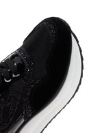 Alberto Guardiani Kadın Siyah Louise Kalın Tabanlı Deri Sneaker | Derimod Alberto Guardiani Kadın Siyah Louise Kalın Tabanlı Deri Sneaker | Derimod
