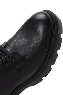 Men's Black Leather Boots Flat Boots | Derimod Men's Black Leather Boots Flat Boots | Derimod