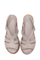 Women's Leather Comfort Wedge Heel Sandals | Derimod Women's Leather Comfort Wedge Heel Sandals | Derimod