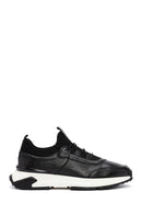 Men's Black Lace-Up Leather Casual Sneaker | Derimod Men's Black Lace-Up Leather Casual Sneaker | Derimod