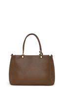 Woman Brown Long-Strap Charmed Shoulder Bag | Derimod Woman Brown Long-Strap Charmed Shoulder Bag | Derimod
