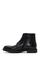 Men's Black Leather Casual Boots | Derimod Men's Black Leather Casual Boots | Derimod