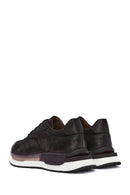 Erkek Siyah Bağcıklı Nubuk Deri Sneaker | Derimod Erkek Siyah Bağcıklı Nubuk Deri Sneaker | Derimod