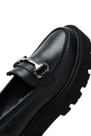 Women's Black Buckle Loafer | Derimod Women's Black Buckle Loafer | Derimod