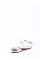 Women's Stoned Transparent Slippers | Derimod Women's Stoned Transparent Slippers | Derimod