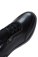Women's Black Leather Sneaker | Derimod Women's Black Leather Sneaker | Derimod