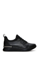 Women's Black Leather Sneaker | Derimod Women's Black Leather Sneaker | Derimod