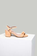 Suede Ankle Strap Women's Leather Heeled Sandals | Derimod Suede Ankle Strap Women's Leather Heeled Sandals | Derimod