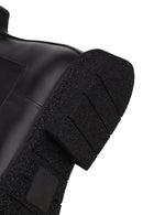 Men's Black Zippered Leather Boot | Derimod Men's Black Zippered Leather Boot | Derimod