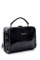 Women's Crocodile Patterned Shoulder Bag | Derimod Women's Crocodile Patterned Shoulder Bag | Derimod