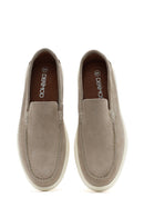 Men's Beige Suede Leather Casual Loafer | Derimod Men's Beige Suede Leather Casual Loafer | Derimod