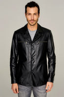 Jeremy Men's Leather Jacket | Derimod Jeremy Men's Leather Jacket | Derimod