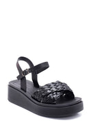 Women's Knitted Detailed Sandals | Derimod Women's Knitted Detailed Sandals | Derimod
