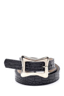 Women's Crocodile Pattern Belt | Derimod Women's Crocodile Pattern Belt | Derimod