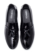 Men's Leather Patent Leather Loafer | Derimod Men's Leather Patent Leather Loafer | Derimod