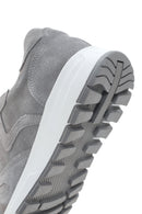 Kadın Antrasit Bağcıklı Süet Deri Sneaker | Derimod Kadın Antrasit Bağcıklı Süet Deri Sneaker | Derimod