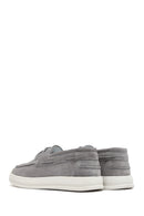 Men's Gray Lace-up Suede Leather Casual Shoes | Derimod Men's Gray Lace-up Suede Leather Casual Shoes | Derimod