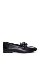 Women's Black Leather Buckle Loafer | Derimod Women's Black Leather Buckle Loafer | Derimod