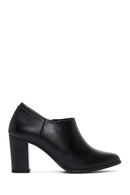 Women's Black Heeled Bootie | Derimod Women's Black Heeled Bootie | Derimod