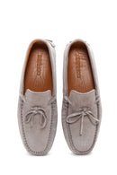 Erkek Gri Süet Deri Casual Loafer | Derimod Erkek Gri Süet Deri Casual Loafer | Derimod