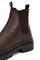 Men's Brown Leather Casual Chelsea Boot | Derimod Men's Brown Leather Casual Chelsea Boot | Derimod