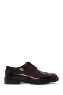 Men's Burgundy Thick Sole Leather Casual Shoes | Derimod Men's Burgundy Thick Sole Leather Casual Shoes | Derimod