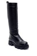 Women's Leather Thick Soled Boots | Derimod Women's Leather Thick Soled Boots | Derimod
