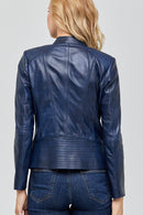 Lucky Women's Leather Jacket | Derimod Lucky Women's Leather Jacket | Derimod