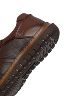 Men's Brown Lace-Up Leather Sneaker | Derimod Men's Brown Lace-Up Leather Sneaker | Derimod