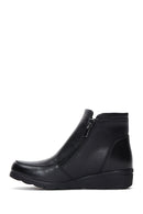 Women's Black Leather Casual Boots | Derimod Women's Black Leather Casual Boots | Derimod