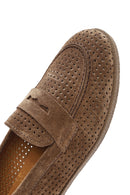 Women's Tan Suede Leather Loafer | Derimod Women's Tan Suede Leather Loafer | Derimod