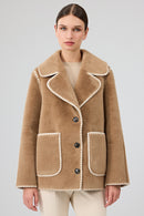Vald'isere Kadın Camel Teddy Mont | Derimod Vald'isere Kadın Camel Teddy Mont | Derimod