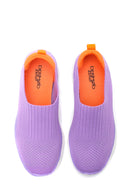 Kadın Mor Neon Detaylı Sneaker | Derimod Kadın Mor Neon Detaylı Sneaker | Derimod