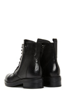 Women's Black Leather Zippered Boots | Derimod Women's Black Leather Zippered Boots | Derimod