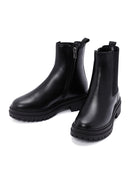 Women's Black Thick Soled Zippered Casual Boots | Derimod Women's Black Thick Soled Zippered Casual Boots | Derimod
