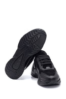 Kadın Siyah Deri Yüksek Taban Sneaker | Derimod Kadın Siyah Deri Yüksek Taban Sneaker | Derimod