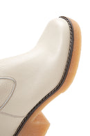 Women's Leather Zippered Heeled Boots | Derimod Women's Leather Zippered Heeled Boots | Derimod