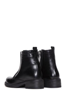 Women's Black Leather Zippered Boots | Derimod Women's Black Leather Zippered Boots | Derimod