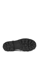 Men's Black Zippered Leather Combat Boots | Derimod Men's Black Zippered Leather Combat Boots | Derimod