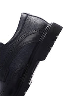 Men's Navy Blue Leather Classic Shoes | Derimod Men's Navy Blue Leather Classic Shoes | Derimod