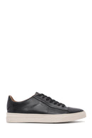 Men's Black Lace-up Leather Sneaker | Derimod Men's Black Lace-up Leather Sneaker | Derimod