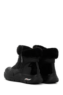 Skechers Women's Black Arch Fit Smooth - Cool Puff Patent Leather Thick Soled Boots | Derimod Skechers Women's Black Arch Fit Smooth - Cool Puff Patent Leather Thick Soled Boots | Derimod