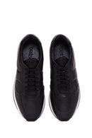 Erkek Siyah Deri Sneaker | Derimod Erkek Siyah Deri Sneaker | Derimod